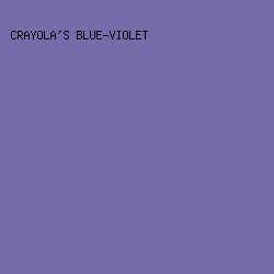 766CA9 - Crayola's Blue-Violet color image preview