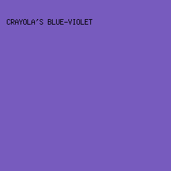 775BBE - Crayola's Blue-Violet color image preview