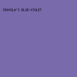 786AAB - Crayola's Blue-Violet color image preview