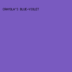 795AC0 - Crayola's Blue-Violet color image preview