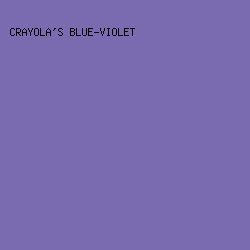 7A6BB0 - Crayola's Blue-Violet color image preview