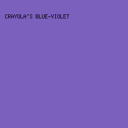 7B60BD - Crayola's Blue-Violet color image preview