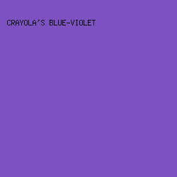 7E51C2 - Crayola's Blue-Violet color image preview
