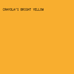 F8AE2F - Crayola's Bright Yellow color image preview