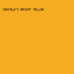 f4ac22 - Crayola's Bright Yellow color image preview