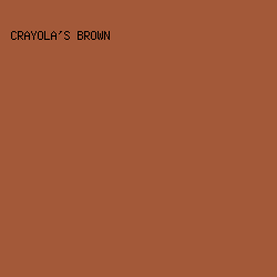A35939 - Crayola's Brown color image preview