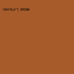 A75B2B - Crayola's Brown color image preview
