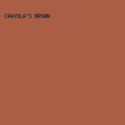 A95E45 - Crayola's Brown color image preview