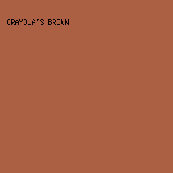 AB5F43 - Crayola's Brown color image preview