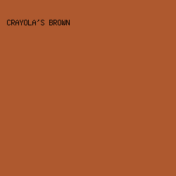 AE592F - Crayola's Brown color image preview
