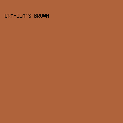AF633B - Crayola's Brown color image preview