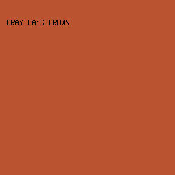B95330 - Crayola's Brown color image preview