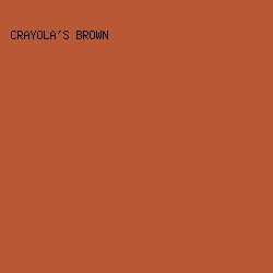 B95835 - Crayola's Brown color image preview