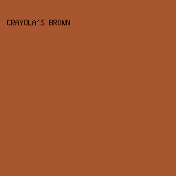 a75630 - Crayola's Brown color image preview