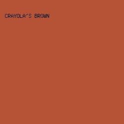 b65236 - Crayola's Brown color image preview