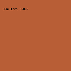 b85e36 - Crayola's Brown color image preview