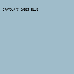 9fbcca - Crayola's Cadet Blue color image preview