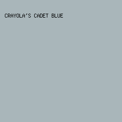 A9B6BA - Crayola's Cadet Blue color image preview