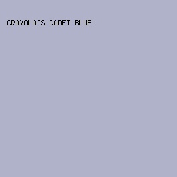 AFB2C9 - Crayola's Cadet Blue color image preview