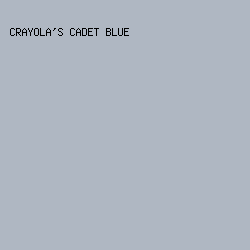 AFB7C2 - Crayola's Cadet Blue color image preview