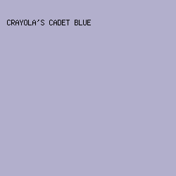 B2AFCC - Crayola's Cadet Blue color image preview