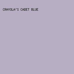 B7AEC3 - Crayola's Cadet Blue color image preview