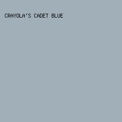 a1afb9 - Crayola's Cadet Blue color image preview