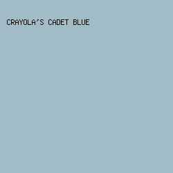 a1bcc7 - Crayola's Cadet Blue color image preview