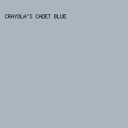 a9b6be - Crayola's Cadet Blue color image preview