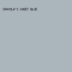 aab5bc - Crayola's Cadet Blue color image preview