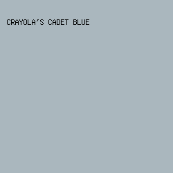 aab7be - Crayola's Cadet Blue color image preview