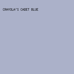 abb1c9 - Crayola's Cadet Blue color image preview