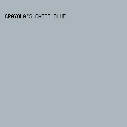 abb6bd - Crayola's Cadet Blue color image preview