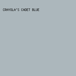 acb7bc - Crayola's Cadet Blue color image preview