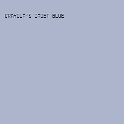 adb5cd - Crayola's Cadet Blue color image preview
