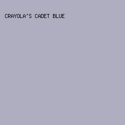 aeaec0 - Crayola's Cadet Blue color image preview