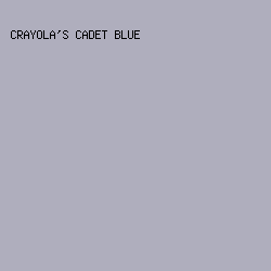afaebd - Crayola's Cadet Blue color image preview