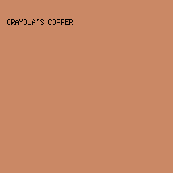 CA8865 - Crayola's Copper color image preview