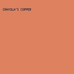 DE815F - Crayola's Copper color image preview