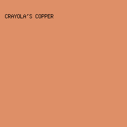 DE8F67 - Crayola's Copper color image preview