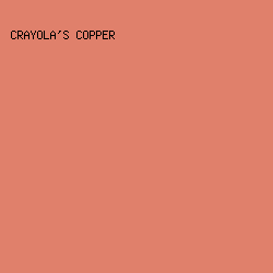 E0806B - Crayola's Copper color image preview