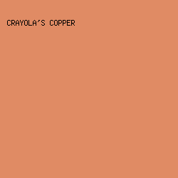 E08B64 - Crayola's Copper color image preview