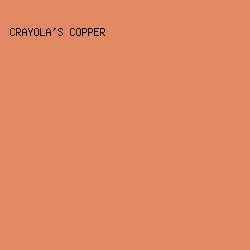 E18961 - Crayola's Copper color image preview