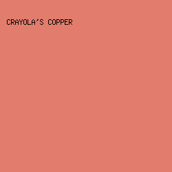 E27C6C - Crayola's Copper color image preview