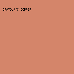 d4856a - Crayola's Copper color image preview