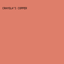 de7e6a - Crayola's Copper color image preview