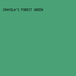 4AA176 - Crayola's Forest Green color image preview