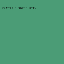 4B9C76 - Crayola's Forest Green color image preview