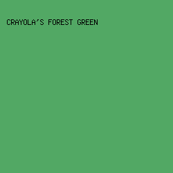 52A864 - Crayola's Forest Green color image preview