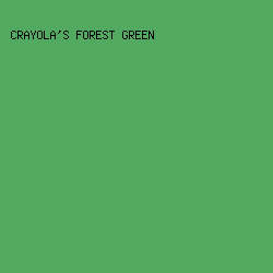 52a960 - Crayola's Forest Green color image preview